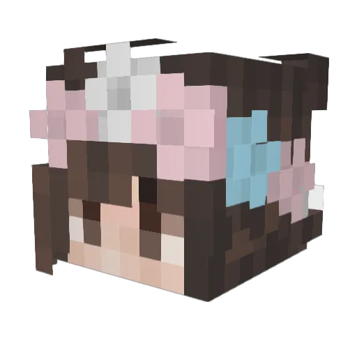 LmimimiL Minecraft avatar head, 3D render