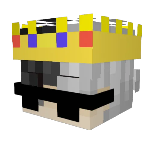 Lmng_ Minecraft avatar head, 3D render