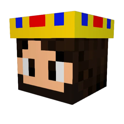LmonZap Minecraft avatar head, 3D render