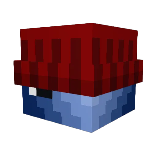 Lms8079pro Minecraft avatar head, 3D render