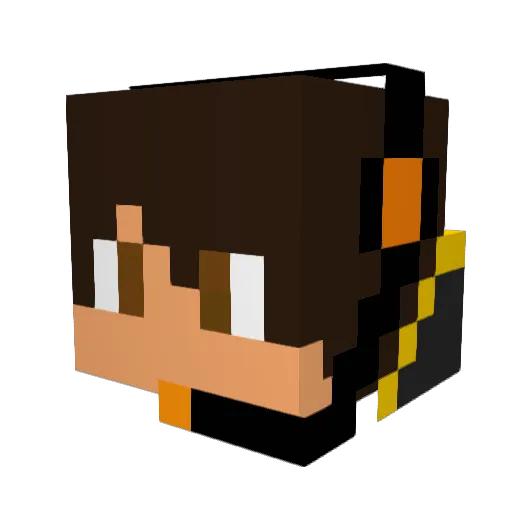 LnBeaulo Minecraft avatar head, 3D render