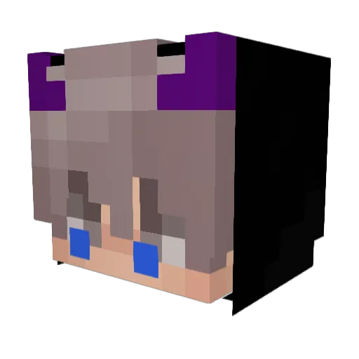 Lnciii Minecraft avatar head, 3D render
