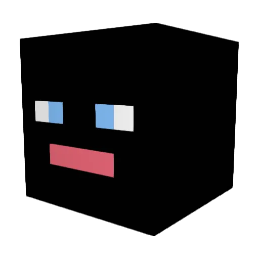 Lnopers Minecraft avatar head, 3D render