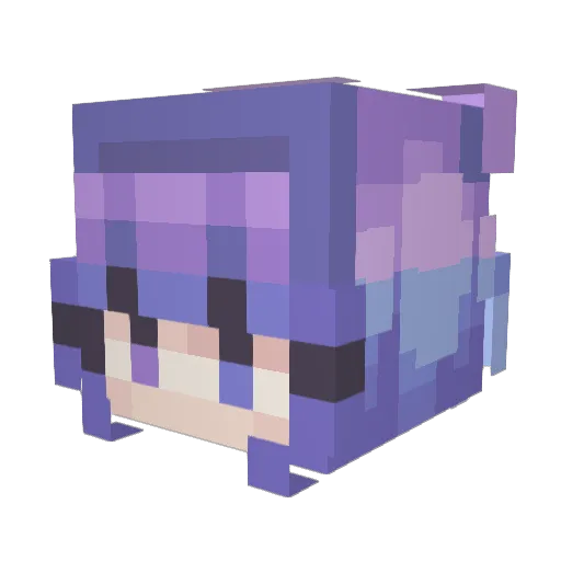 Lo00gacy Minecraft avatar head, 3D render