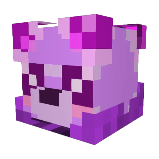 LoA_Darki Minecraft avatar head, 3D render