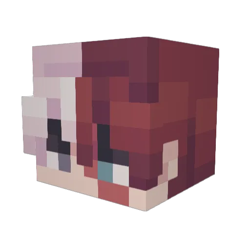 LoBBigBen Minecraft avatar head, 3D render