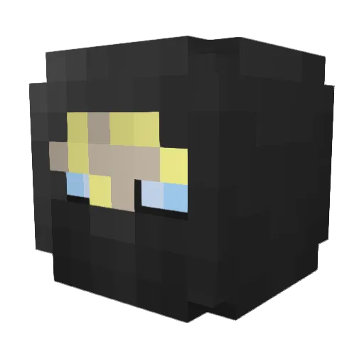 LoDN03 Minecraft avatar head, 3D render
