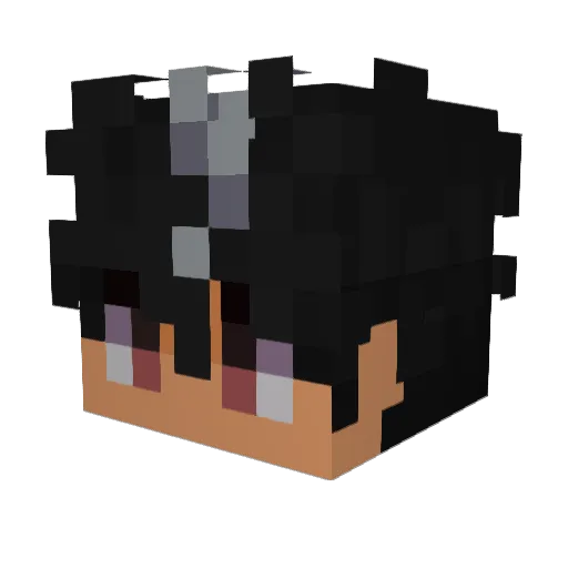 LoFi_HD Minecraft avatar head, 3D render