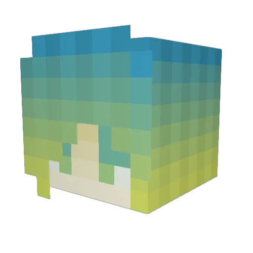 LoGo10555 Minecraft avatar head, 3D render