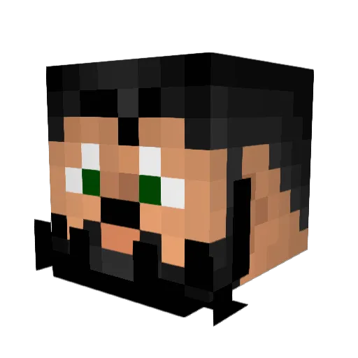 LoHWill Minecraft avatar head, 3D render