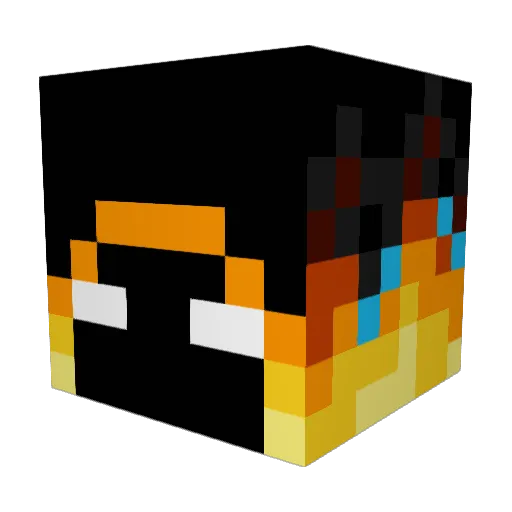 LoJ1Cs Minecraft avatar head, 3D render