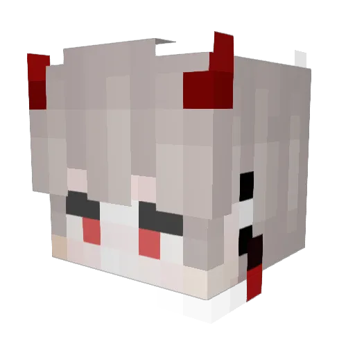 LoKi443 Minecraft avatar head, 3D render