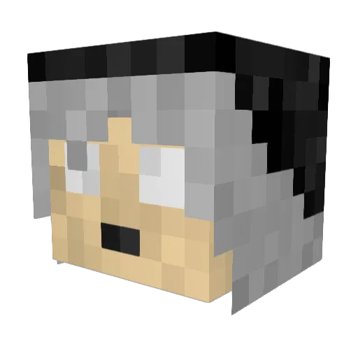 LoLJoL Minecraft avatar head, 3D render