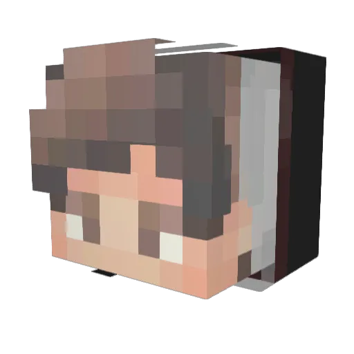 LoLWorms Minecraft avatar head, 3D render