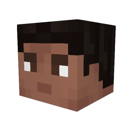 LoL_Ken Minecraft avatar head, 3D render