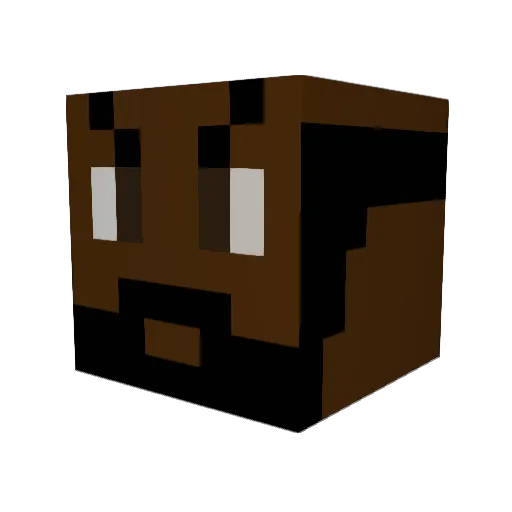 LoLevel Minecraft avatar head, 3D render