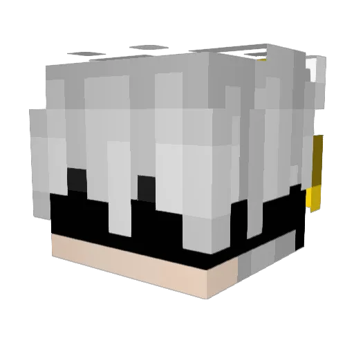 LoMalaqu1nho Minecraft avatar head, 3D render