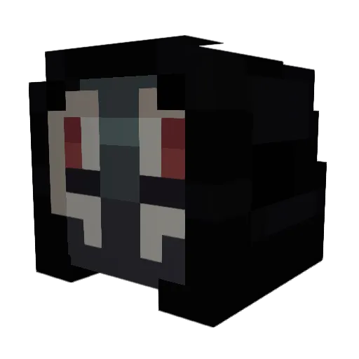 LoMars Minecraft avatar head, 3D render