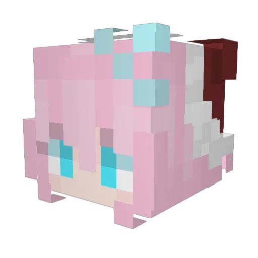 LoNnIe_33 Minecraft avatar head, 3D render