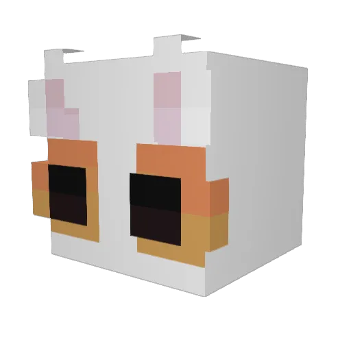 LoNyaMoon Minecraft avatar head, 3D render