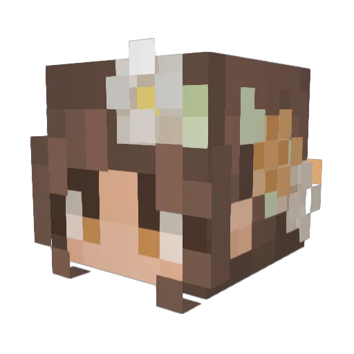 LoReLei98 Minecraft avatar head, 3D render