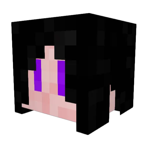 LoRinko Minecraft avatar head, 3D render