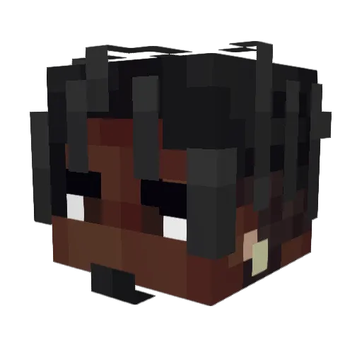 LoTeeN11 Minecraft avatar head, 3D render