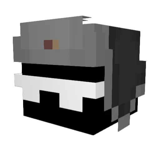 LoVe_Me_ Minecraft avatar head, 3D render