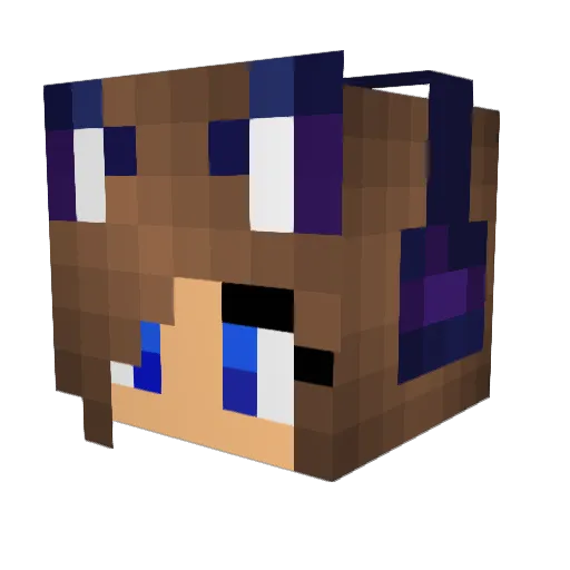 LoVer33 Minecraft avatar head, 3D render
