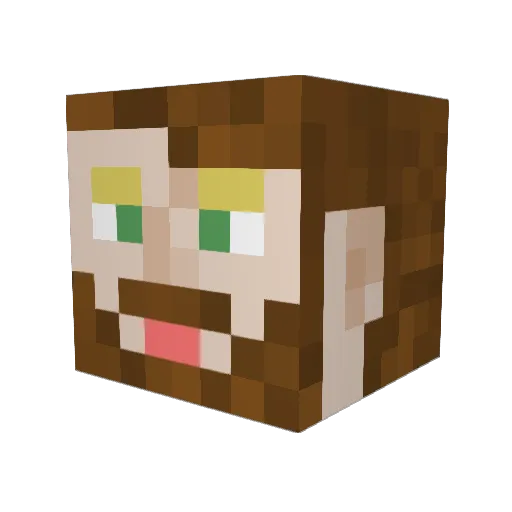 LoZGod89 Minecraft avatar head, 3D render