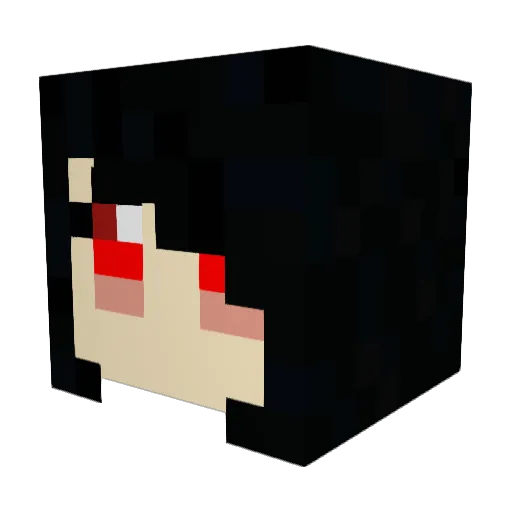 Lo_3 Minecraft avatar head, 3D render