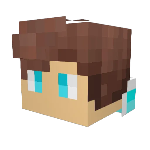 Load_ing Minecraft avatar head, 3D render