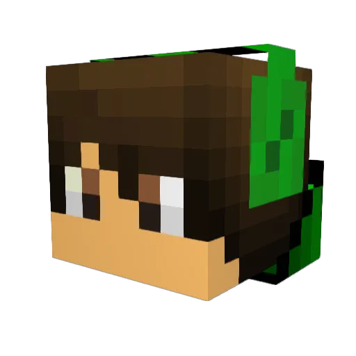 LoadamCraft Minecraft avatar head, 3D render
