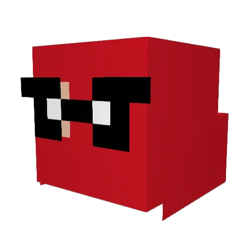 Loadian Minecraft avatar head, 3D render