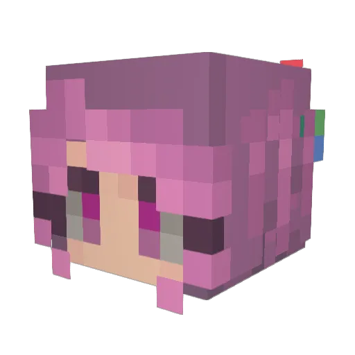 Loading8FS Minecraft avatar head, 3D render