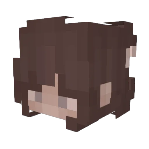 LoadingHD Minecraft avatar head, 3D render