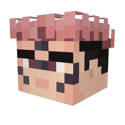 LoadingSwag99 Minecraft avatar head, 3D render