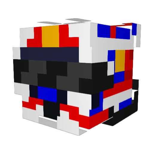 LoadingUp Minecraft avatar head, 3D render