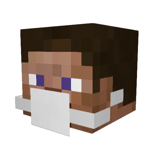 Loadsofos66 Minecraft avatar head, 3D render