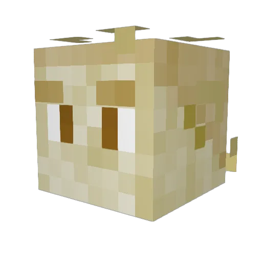 Loaf_of_Grass Minecraft avatar head, 3D render