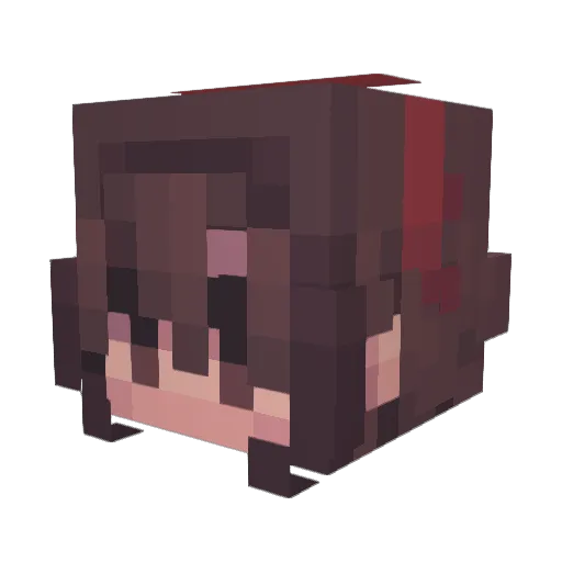 LoafySenpai Minecraft avatar head, 3D render