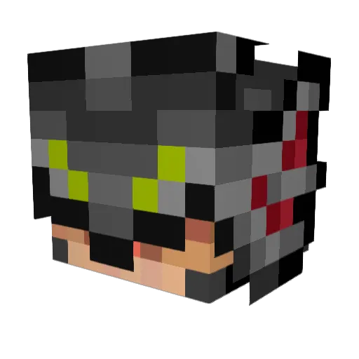 Loaner1 Minecraft avatar head, 3D render