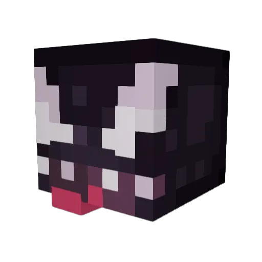 Loaster69 Minecraft avatar head, 3D render