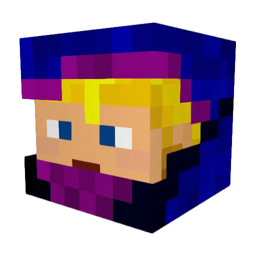 Loasty625 Minecraft avatar head, 3D render