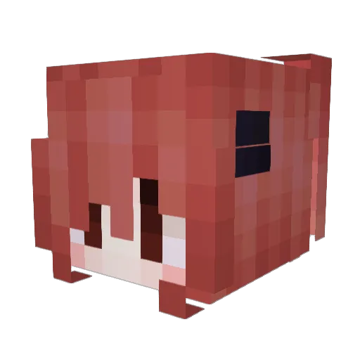 Lobby Minecraft avatar head, 3D render