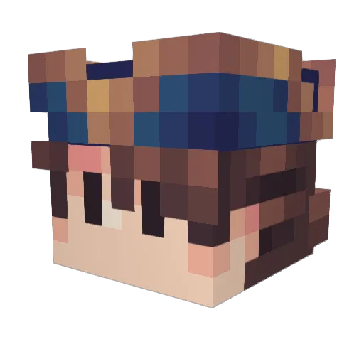 LobbyDeol Minecraft avatar head, 3D render