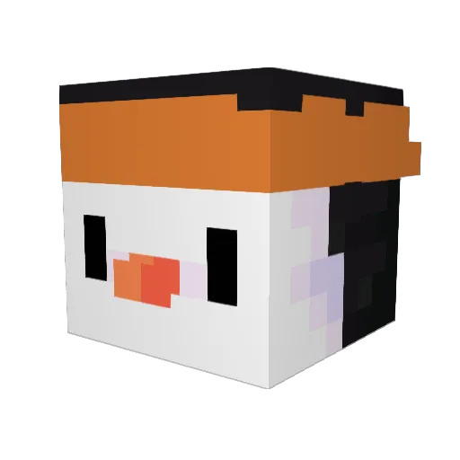 LobbySniper Minecraft avatar head, 3D render