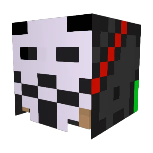 Lobeznomaximo Minecraft avatar head, 3D render
