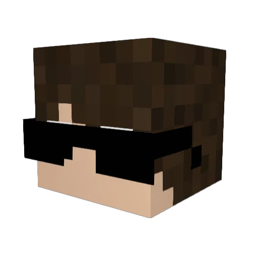 LobinGamer Minecraft avatar head, 3D render