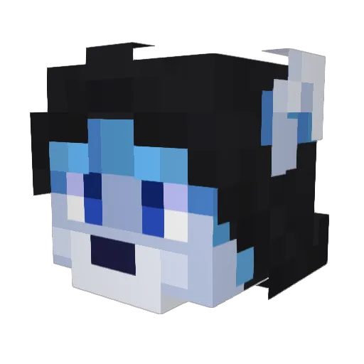Lobisno20 Minecraft avatar head, 3D render